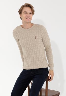 Erkek Taş Melanj Basic Kazak - 50251876052