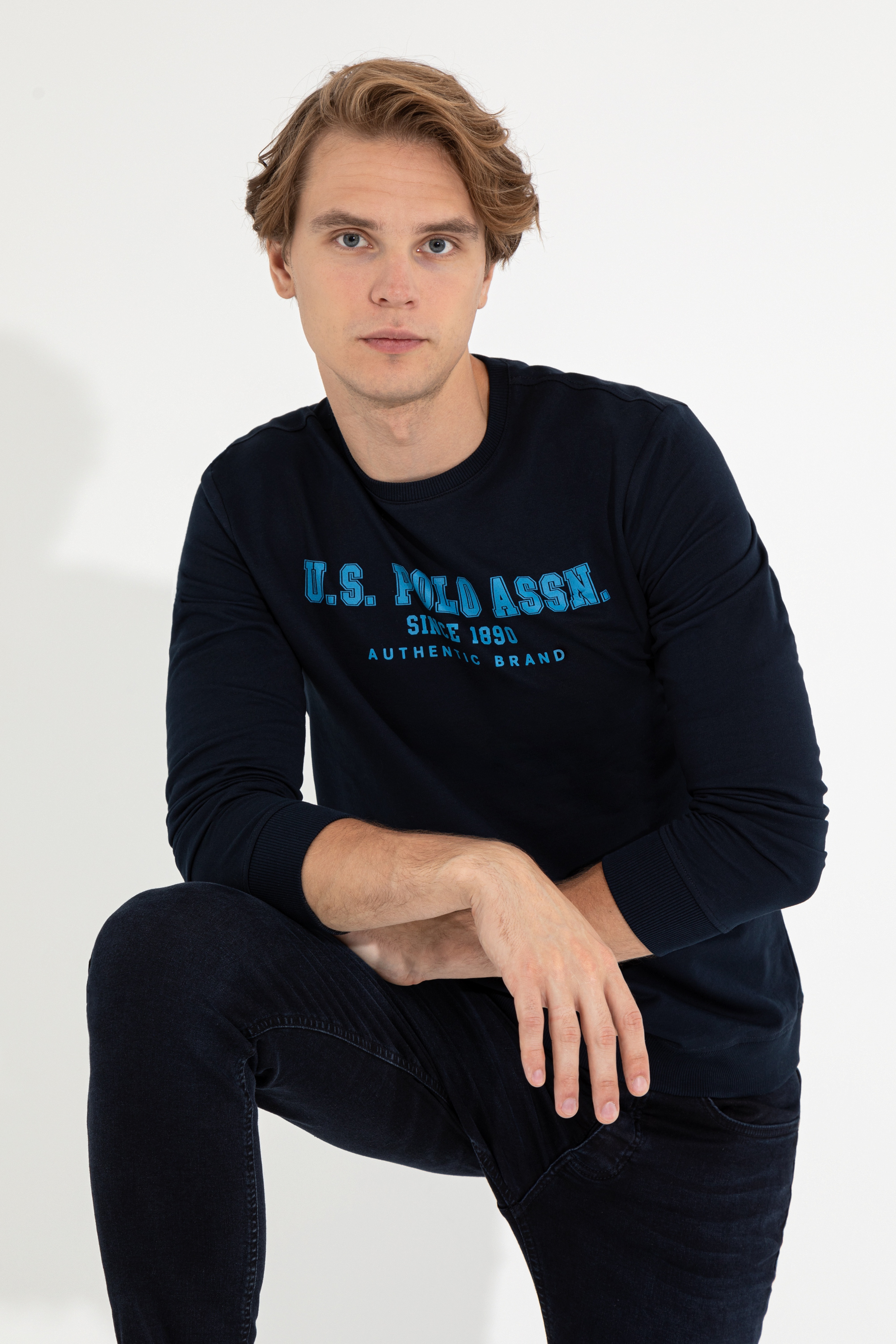 Erkek Lacivert Sweatshirt