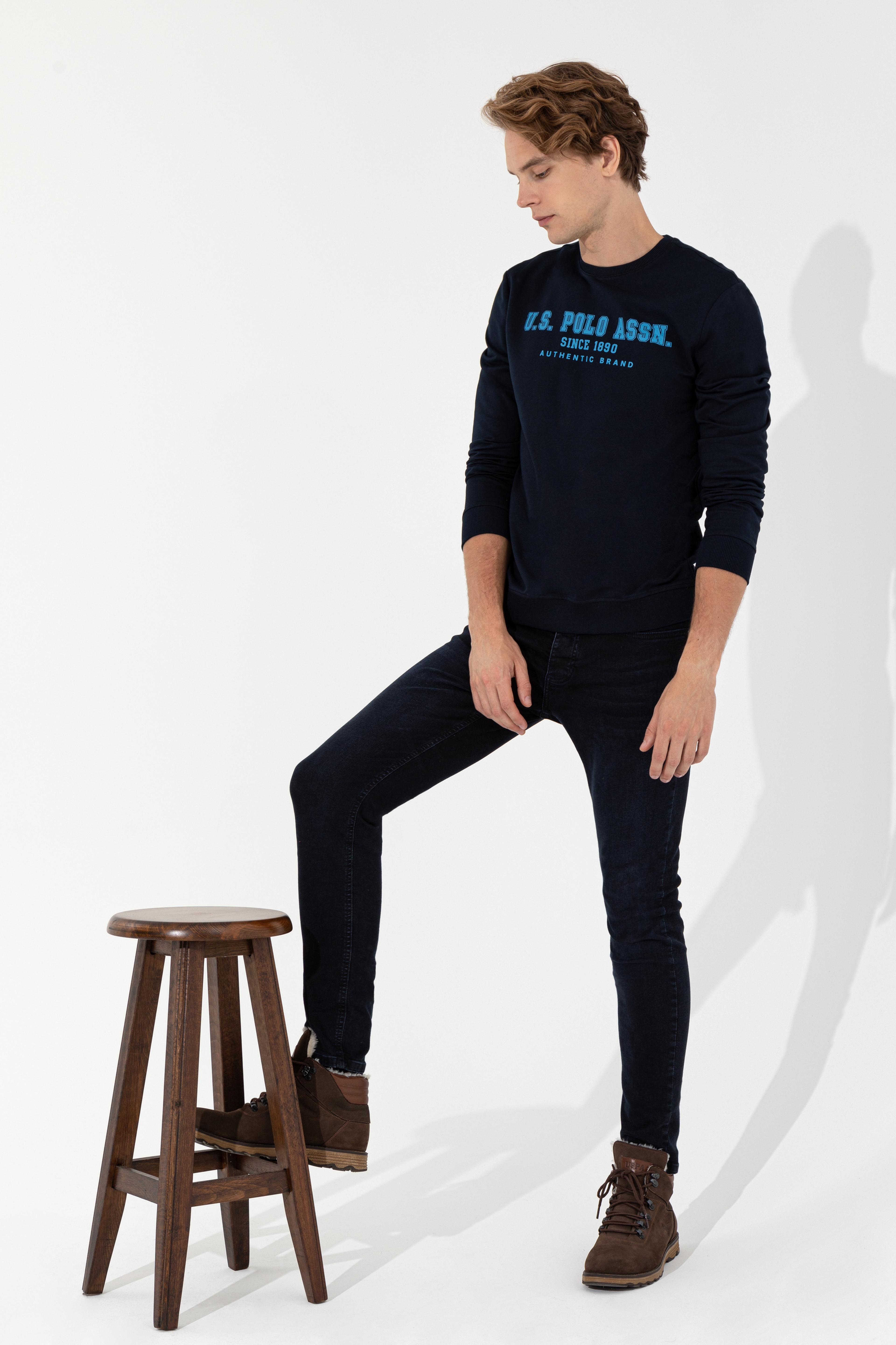 Erkek Lacivert Sweatshirt