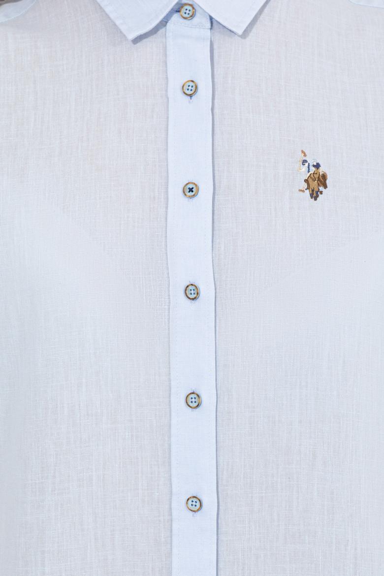 Kadın Açık Mavi Uzun Kollu Basic Gömlek - 50232272035