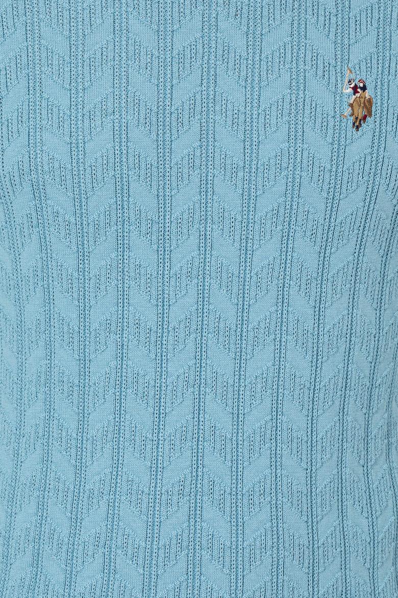 Erkek Mavi Basic Kazak - 50251876061