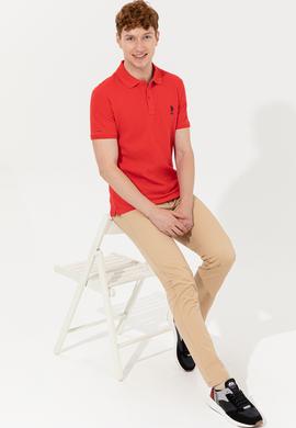 Erkek Kırmızı Basic Tişört - 50232308092
