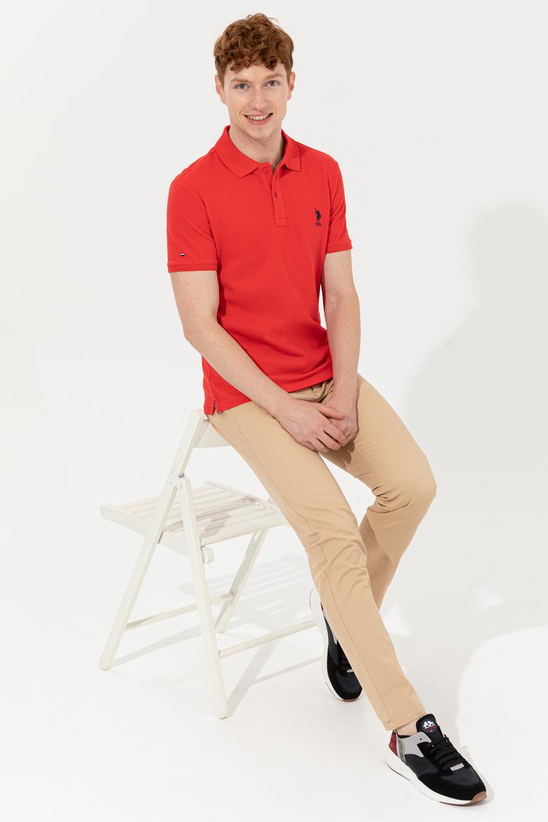 Erkek Kırmızı Basic Tişört - 50232308092