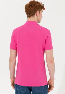 Erkek Fuşya Basic Tişört - 50232308281