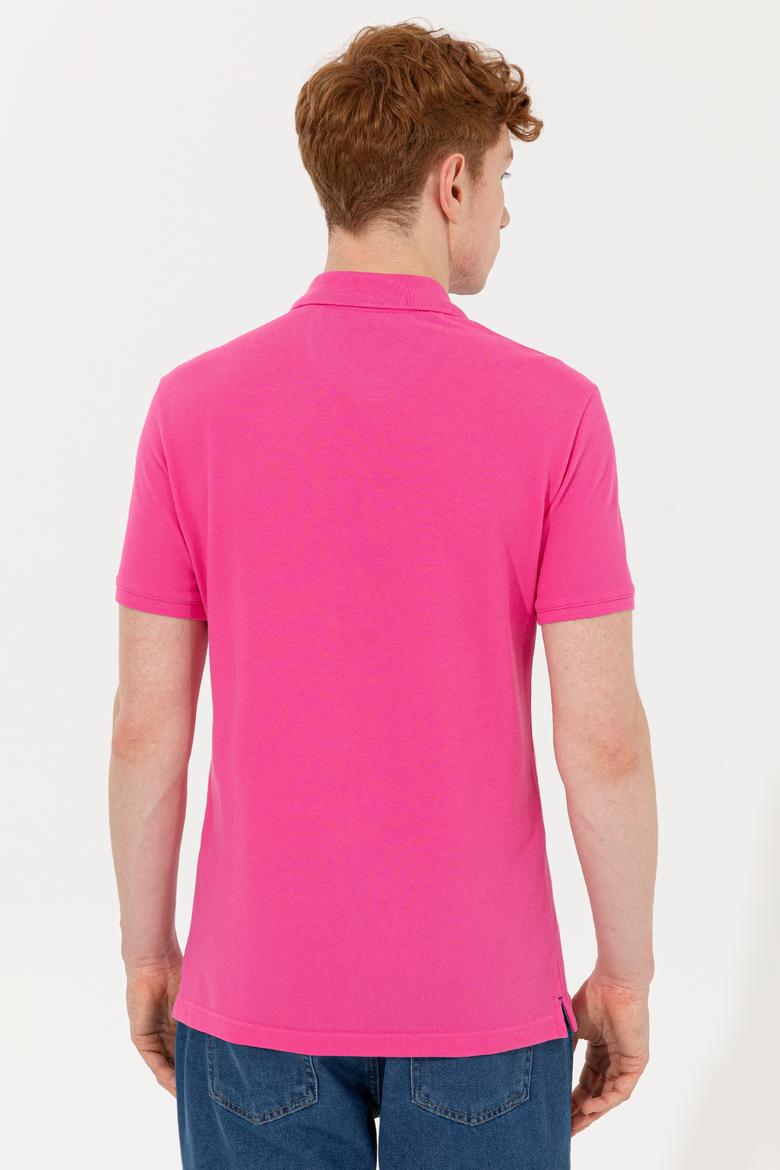 Erkek Fuşya Basic Tişört - 50232308281
