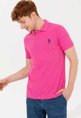 Erkek Fuşya Basic Tişört - 50232308281