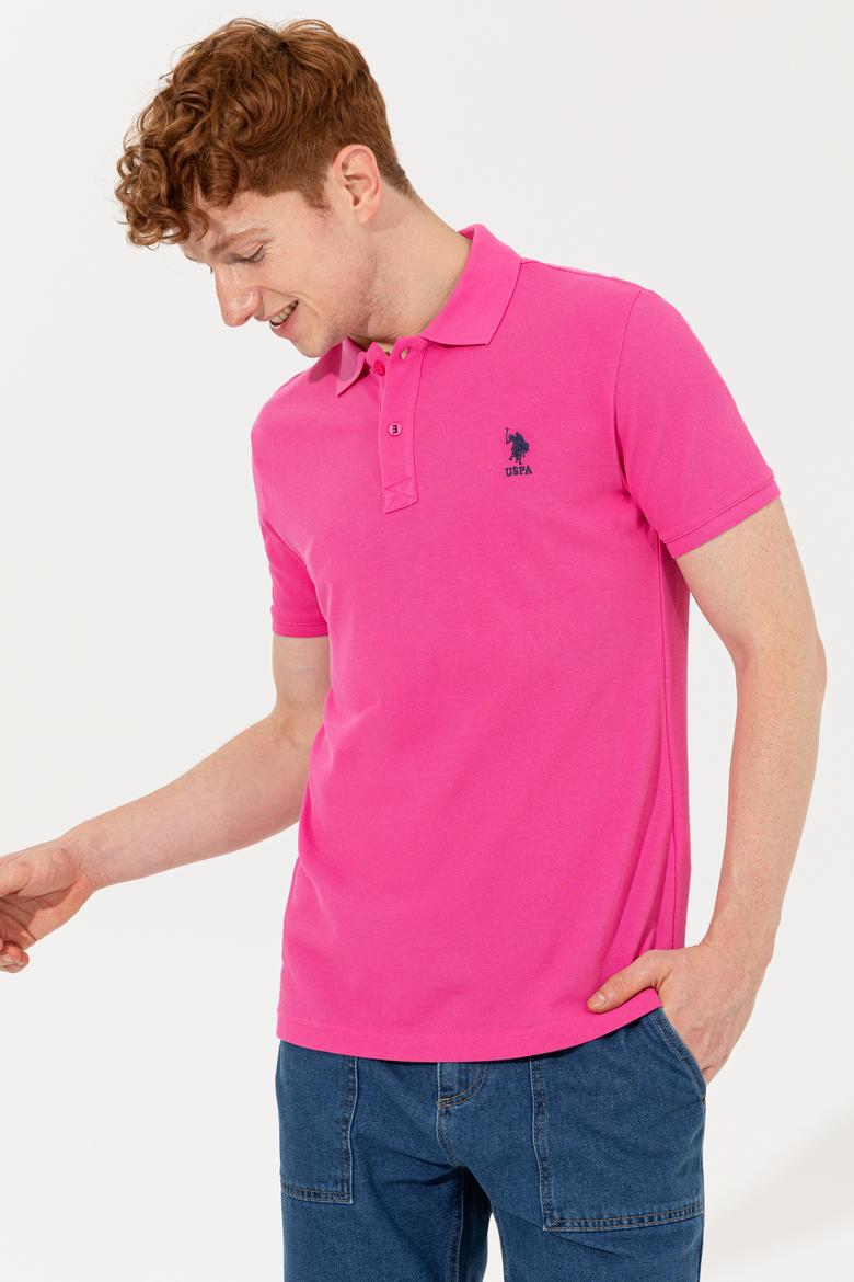 Erkek Fuşya Basic Tişört - 50232308281