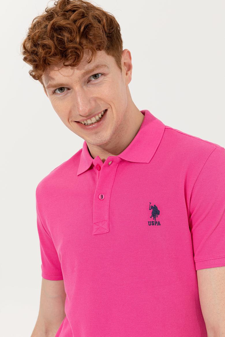 Erkek Fuşya Basic Tişört - 50232308281