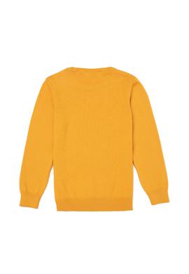 Erkek Çocuk Hardal Bisiklet Yaka Triko Kazak - 50237154048