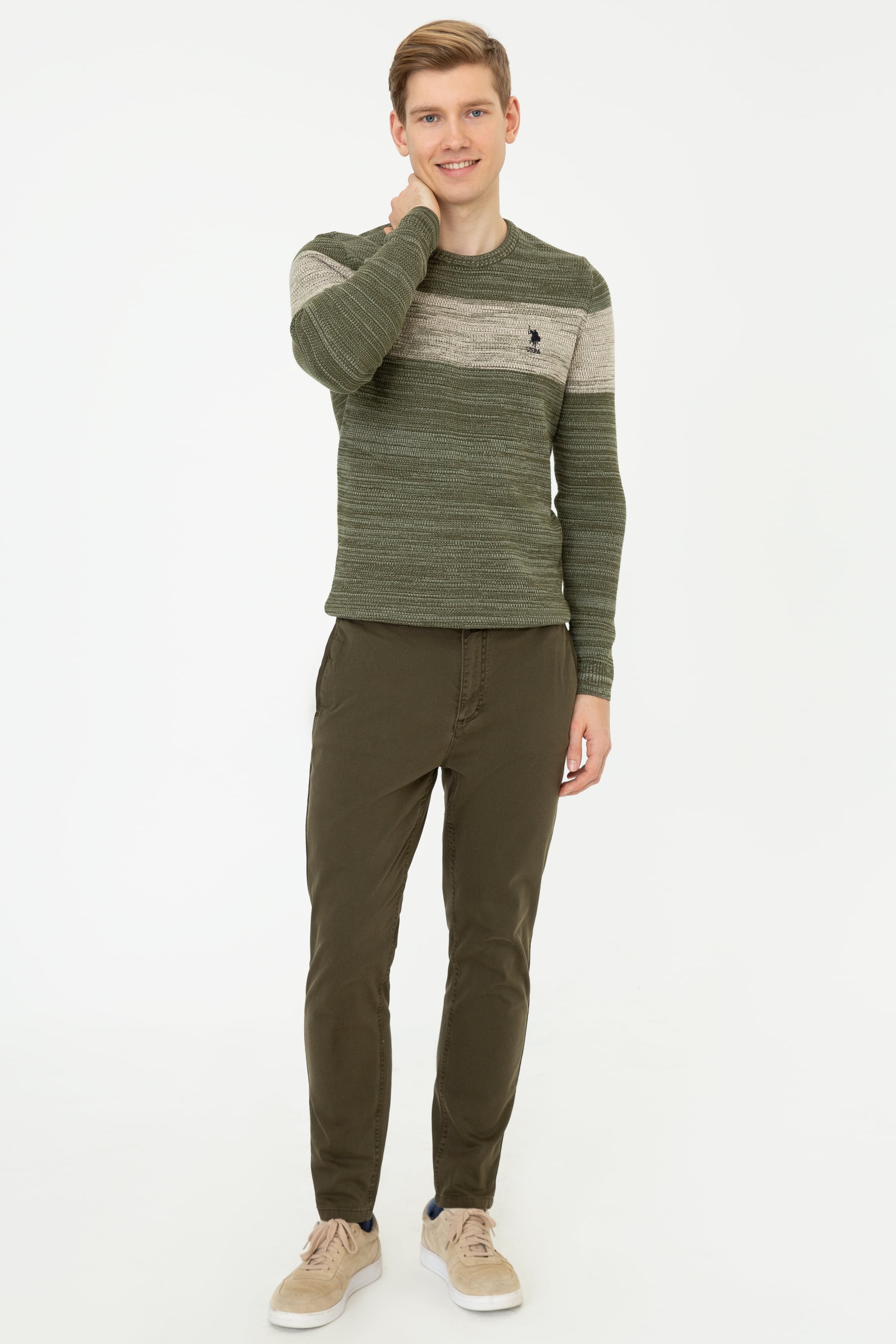 Erkek Yeşil Chinos - Image 1