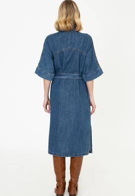 Kadın Mavi Denim Elbise - 50240951006