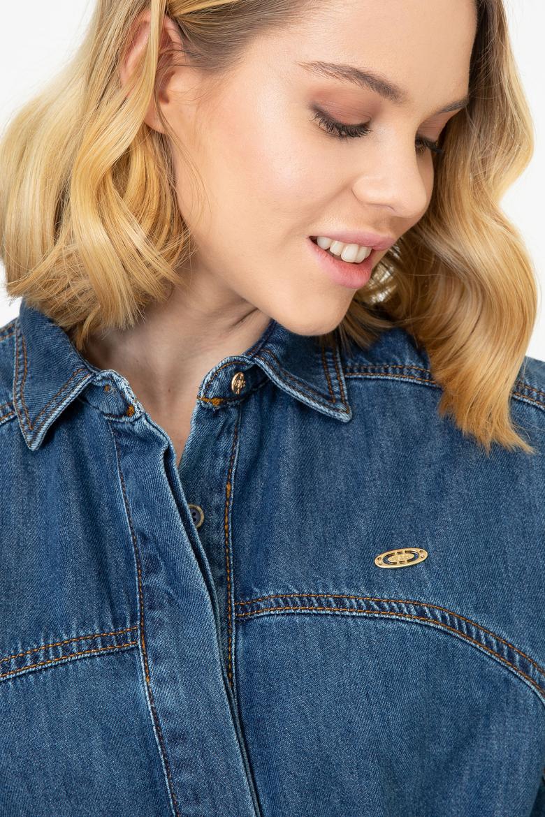 Kadın Mavi Denim Elbise - 50240951006