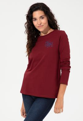 Kadın Bordo Sweatshirt - 50244871006
