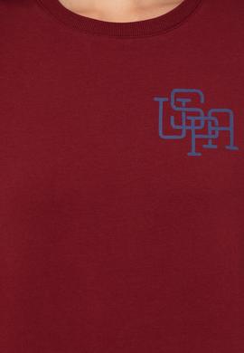 Kadın Bordo Sweatshirt - 50244871006