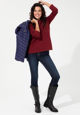 Kadın Bordo Sweatshirt - 50244871006