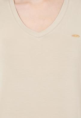 Kadın Taş V Yaka Basic Tişört - 50246033078