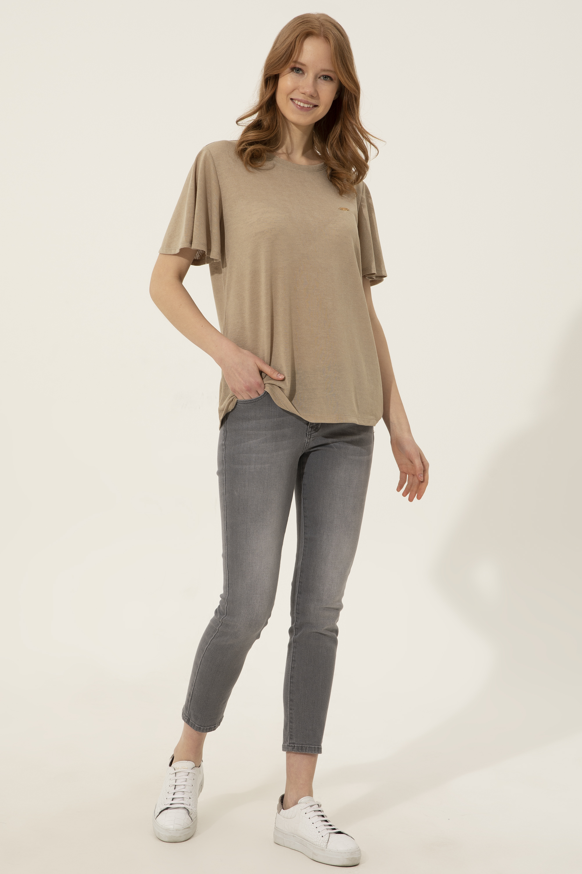 Kadın Yeşil T-Shirt - Image 4