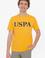 Erkek Koyu Sarı Basic Bisiklet Yaka Tişört