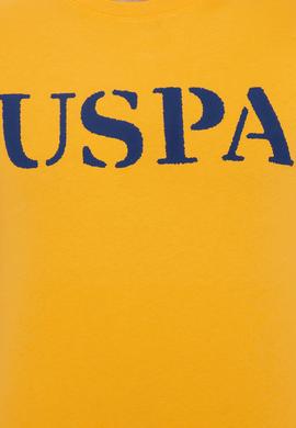 Erkek Koyu Sarı Basic Bisiklet Yaka Tişört - 50248569096