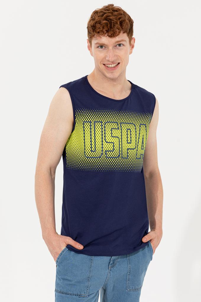 Erkek Lacivert Bisiklet Yaka T-Shirt