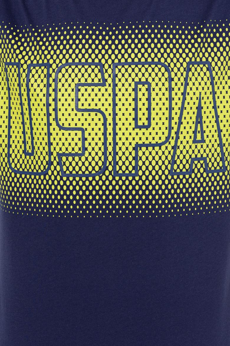 Erkek Lacivert Bisiklet Yaka T-Shirt - 50248575029