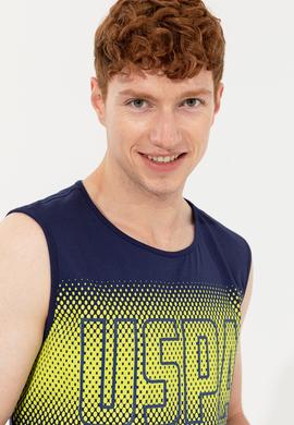 Erkek Lacivert Bisiklet Yaka T-Shirt - 50248575029