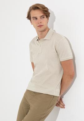 Erkek Taş Polo Yaka T-Shirt - 50249184039