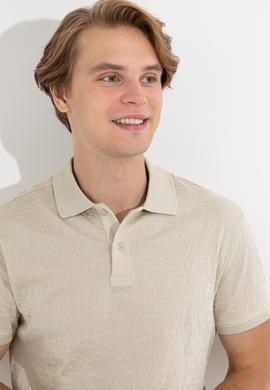 Erkek Taş Polo Yaka T-Shirt - 50249184039