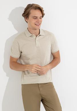 Erkek Taş Polo Yaka T-Shirt - 50249184039
