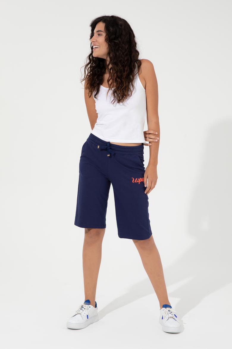 Kadın Lacivert Örme Şort - 50251979006