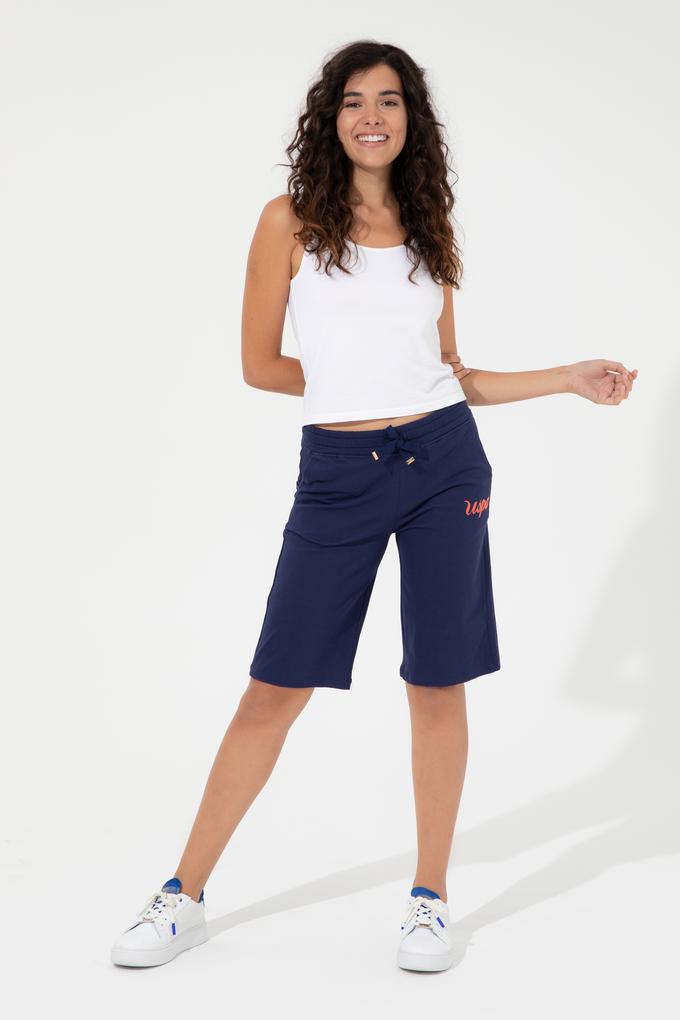 Kadın Lacivert Örme Şort