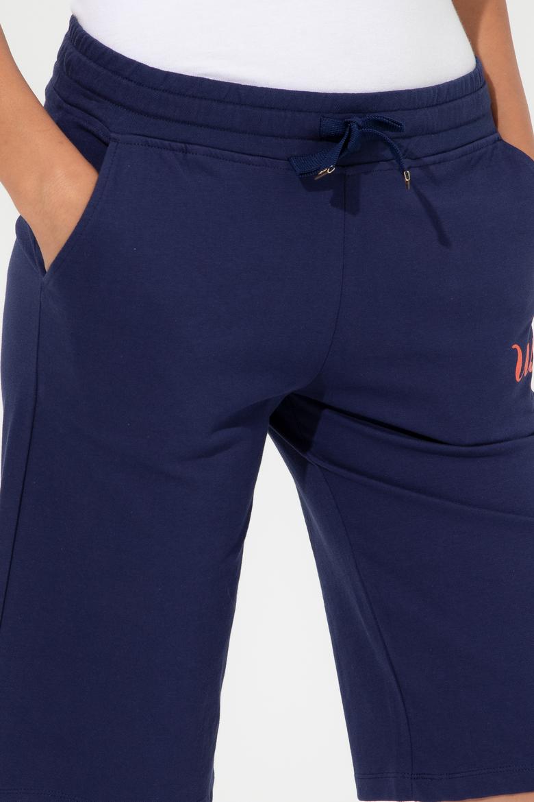 Kadın Lacivert Örme Şort - 50251979006