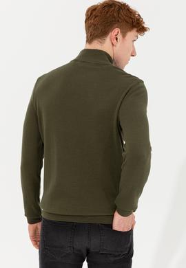 Erkek Haki Basic Kazak - 50253449056