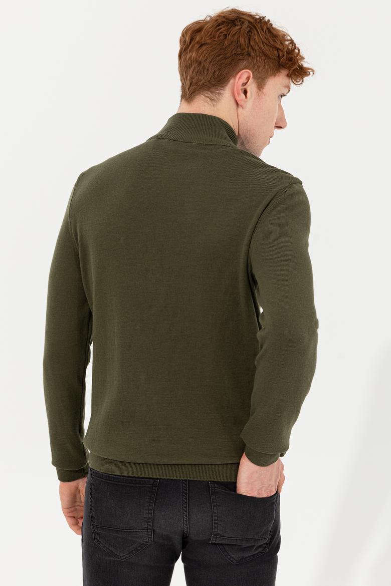 Erkek Haki Basic Kazak - 50253449056