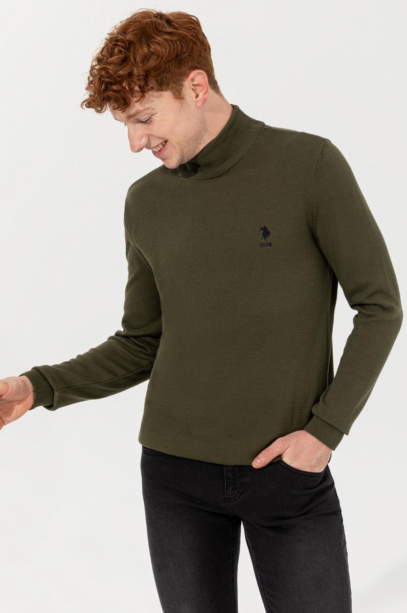 Erkek Haki Basic Kazak