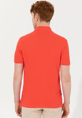 Erkek Kırmızı Basic Polo Yaka Tişört - 50254553047