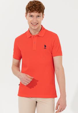 Erkek Kırmızı Basic Polo Yaka Tişört - 50254553047