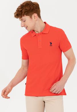 Erkek Kırmızı Basic Polo Yaka Tişört - 50254553047