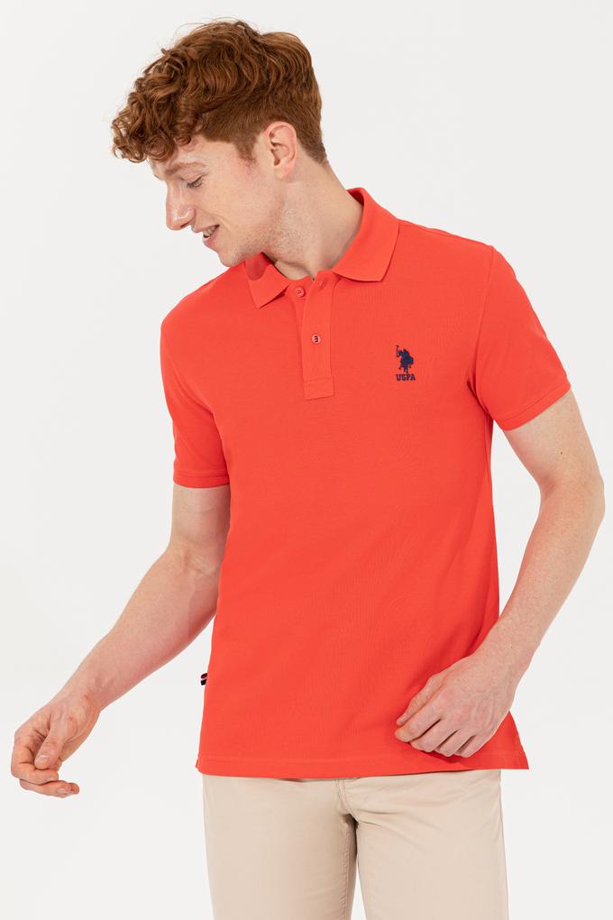Erkek Kırmızı Basic Polo Yaka Tişört