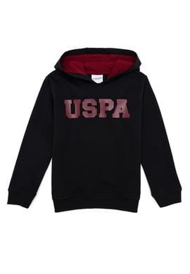 Çocuk Siyah Kapüşonlu Sweatshirt - 50254515051