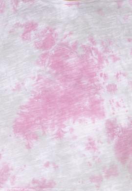 Kadın Menekşe Bisiklet Yaka Crop Tişört - 50255902007