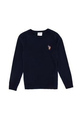 Erkek Çocuk Lacivert Bisiklet Yaka Triko Kazak - 50255804016