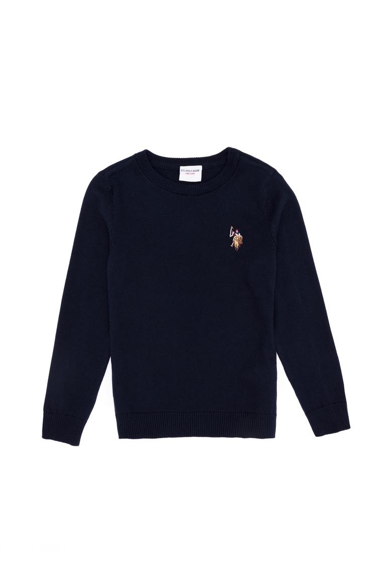 Erkek Çocuk Lacivert Bisiklet Yaka Triko Kazak