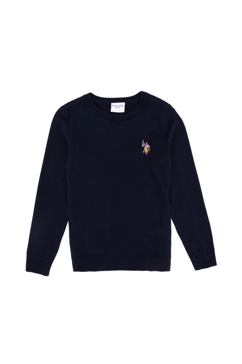 Erkek Çocuk Lacivert Bisiklet Yaka Triko Kazak