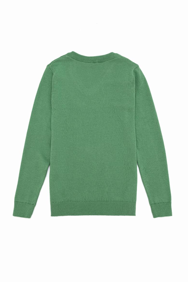 Erkek Çocuk Mint Bisiklet Yaka Triko Kazak - 50255777064