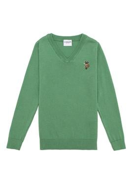 Erkek Çocuk Mint Bisiklet Yaka Triko Kazak - 50255777064