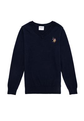 Erkek Çocuk Lacivert Bisiklet Yaka Triko Kazak - 50255777016