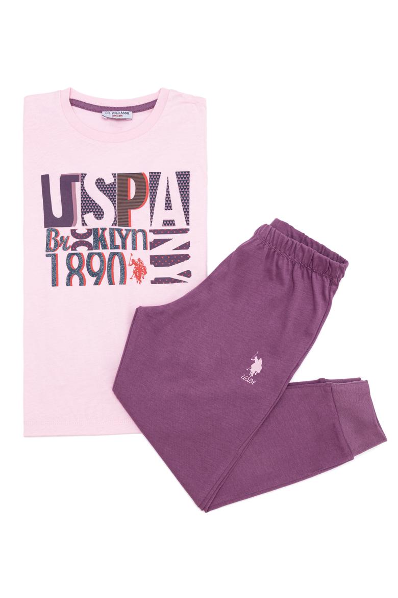 Kız Çocuk Açık Pembe Pijama Takımı