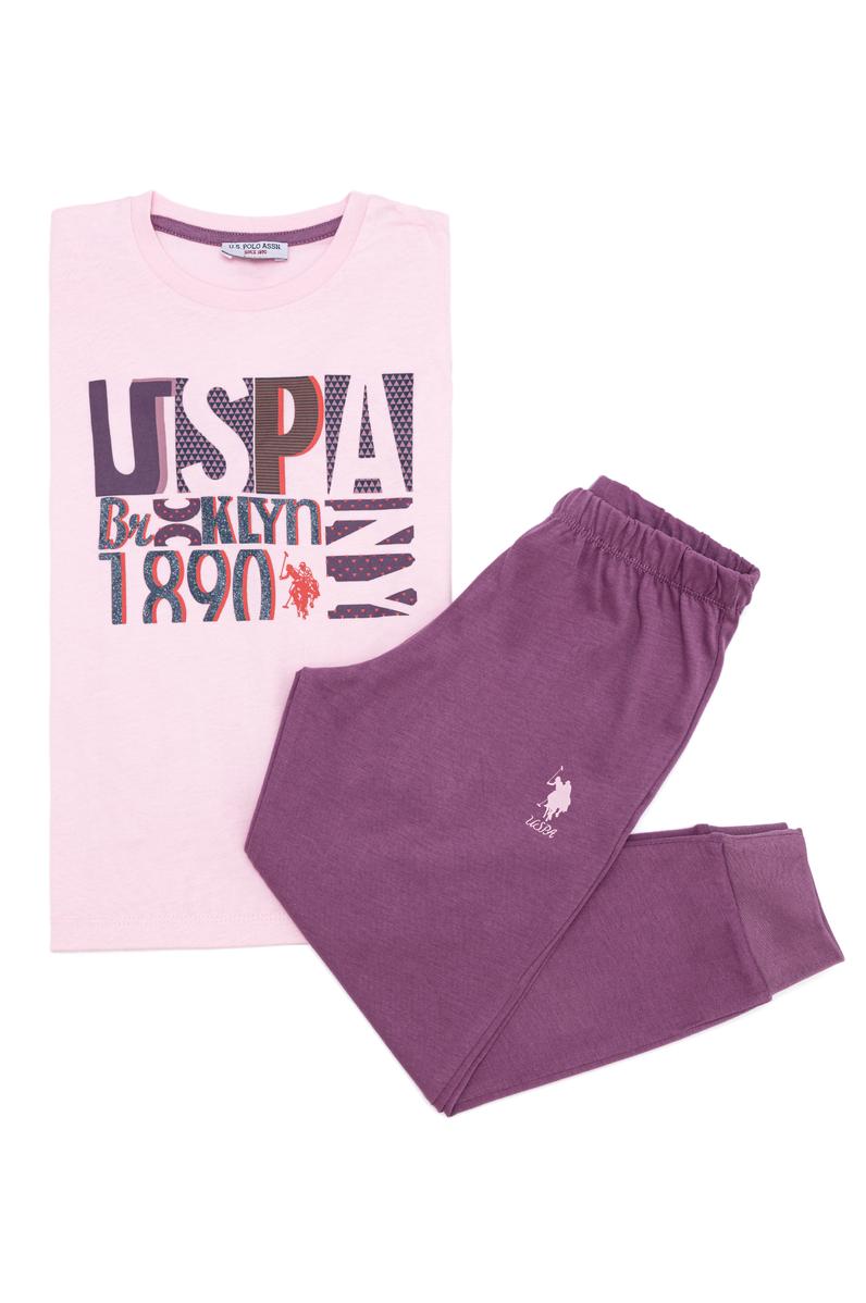 Kız Çocuk Açık Pembe Pijama Takımı