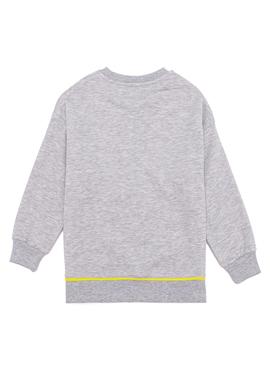 Kız Çocuk Gri Melanj Pijama Takımı - 50266424003